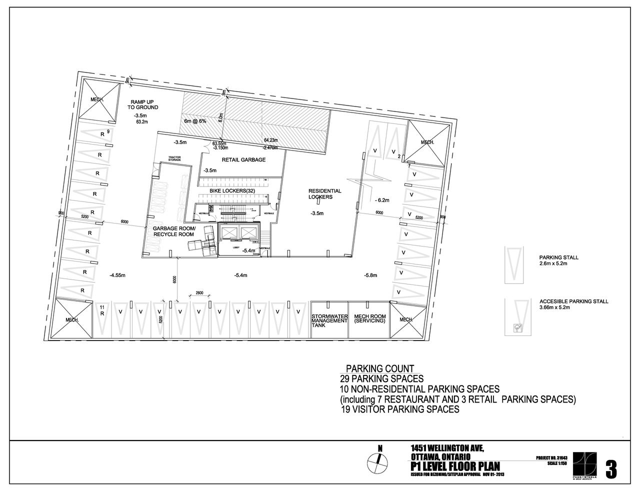 Floor plan for project from page 2 of the file 'D01-01-13-0019 Floor Plans'