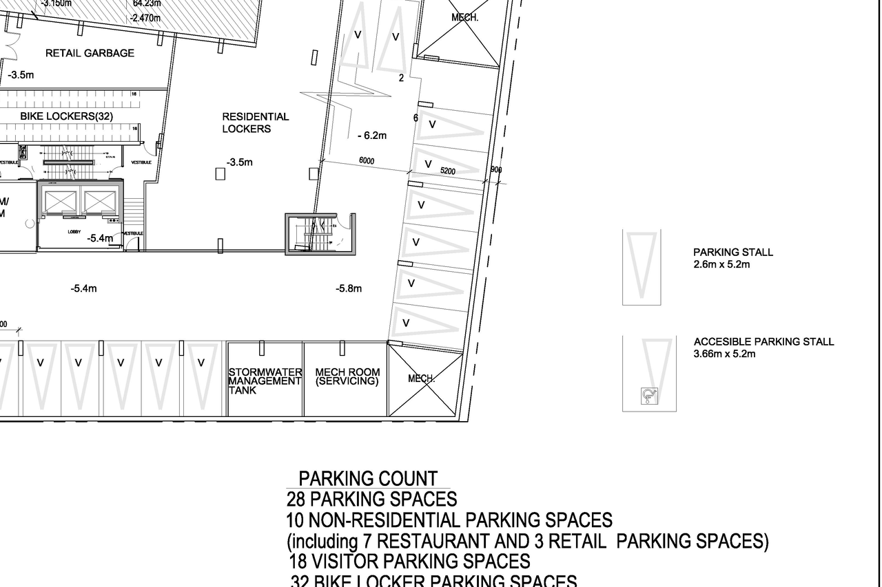 Floor plan for project from page 3 of the file 'D01-01-13-0019 Site Plan, Floor Plans, Elevations - Revised April 2014'