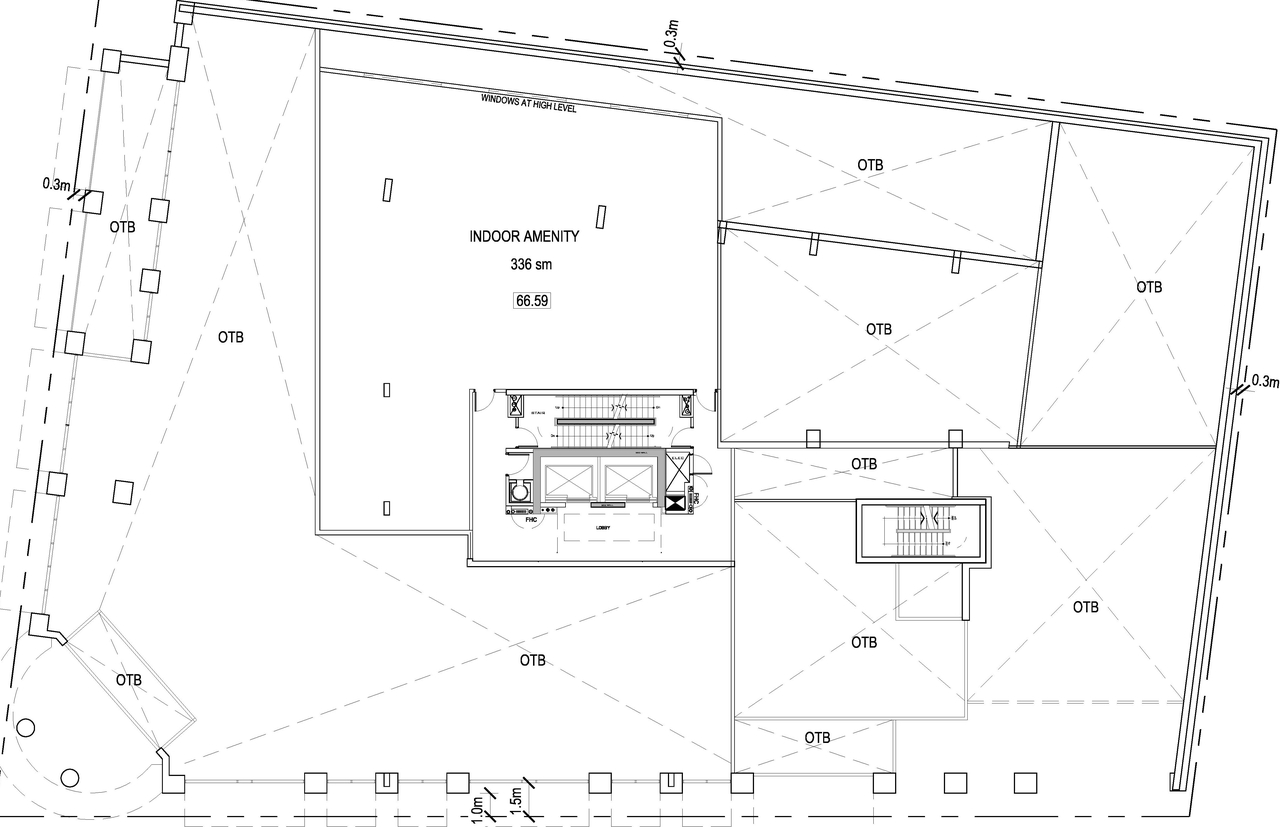 Floor plan for project from page 7 of the file 'D01-01-13-0019 Site Plan, Floor Plans, Elevations - Revised April 2014'