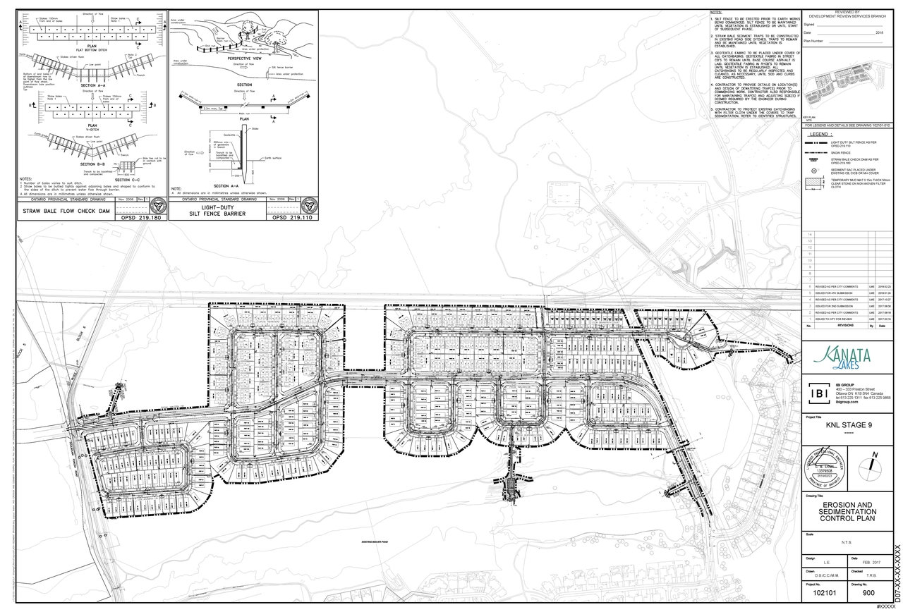 Construction site plan for project from page 195 of the file 'KNL - Ph 9 Design Brief 2018-08-22'