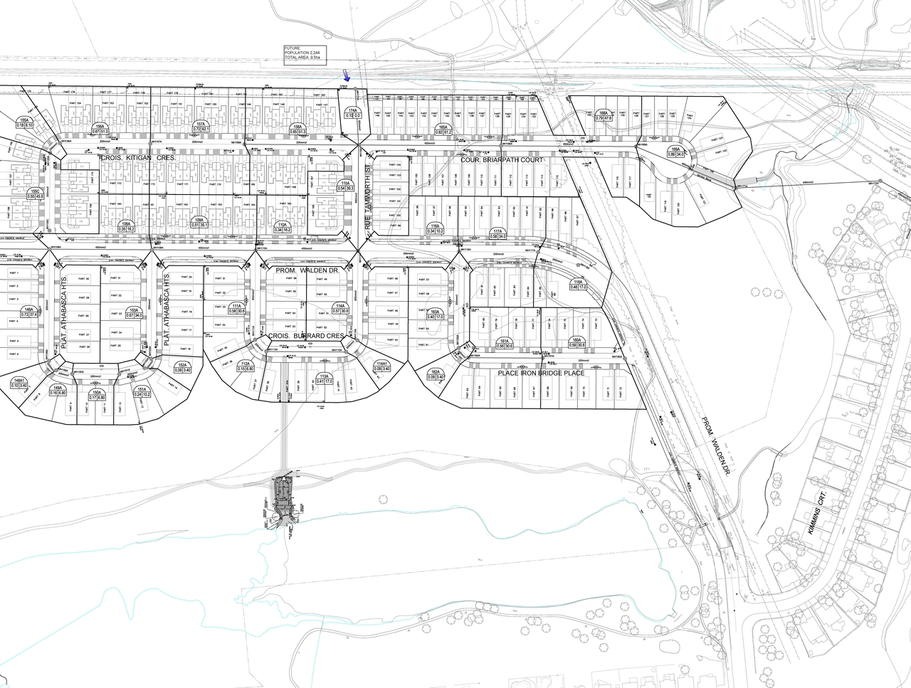 Construction site plan for project from page 98 of the file 'KNL - Ph 9 Design Brief 2018-08-22'