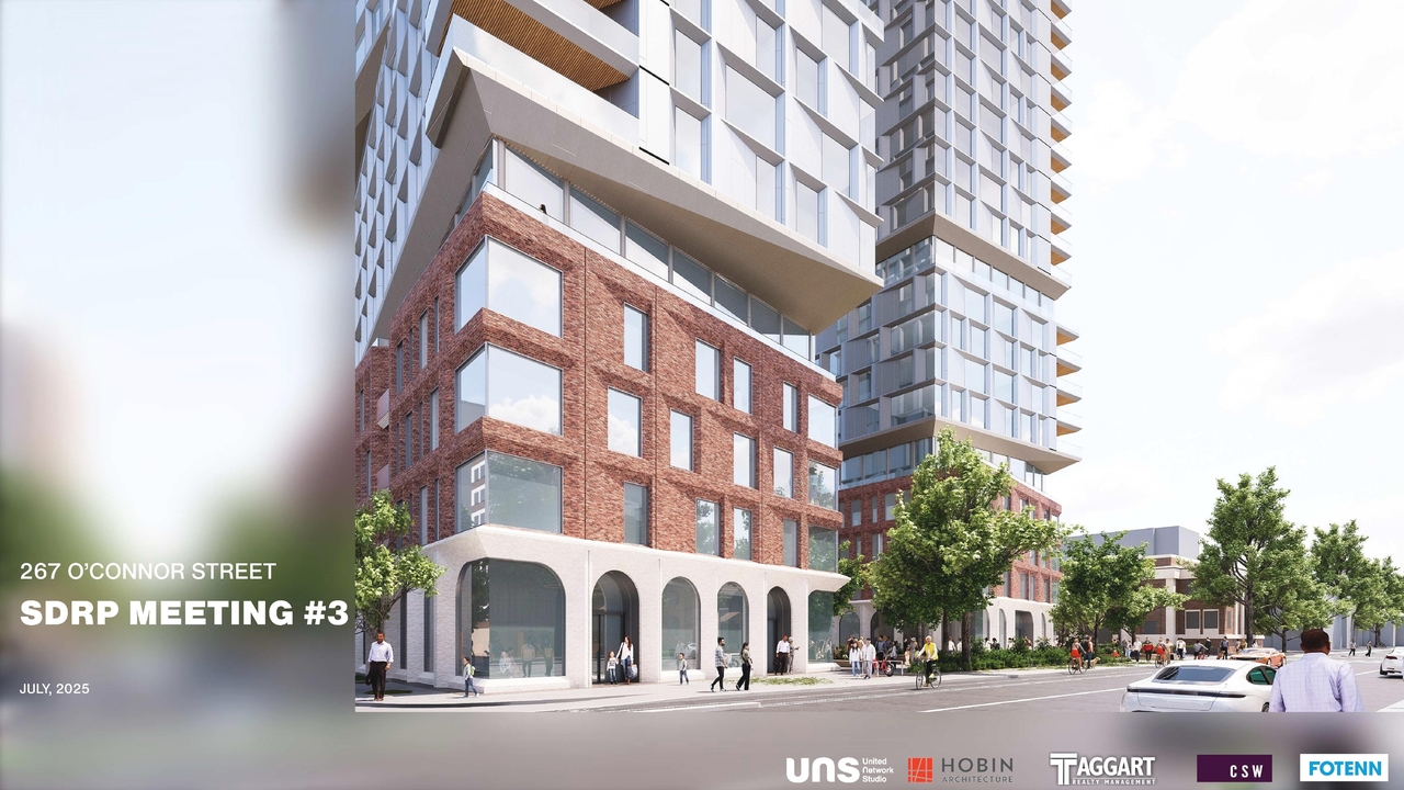 Rendering of building from page 1 of the file '2025-09-03 - SDRP Design Brief - Package 3 - D01-01-20-0019'