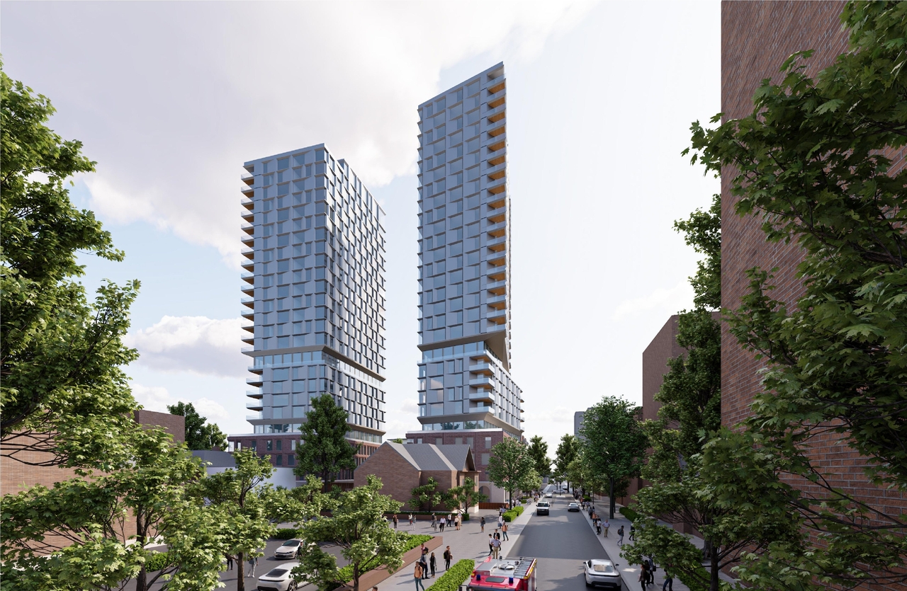 Rendering of building from page 11 of the file '2025-09-03 - SDRP Design Brief - Package 3 - D01-01-20-0019'