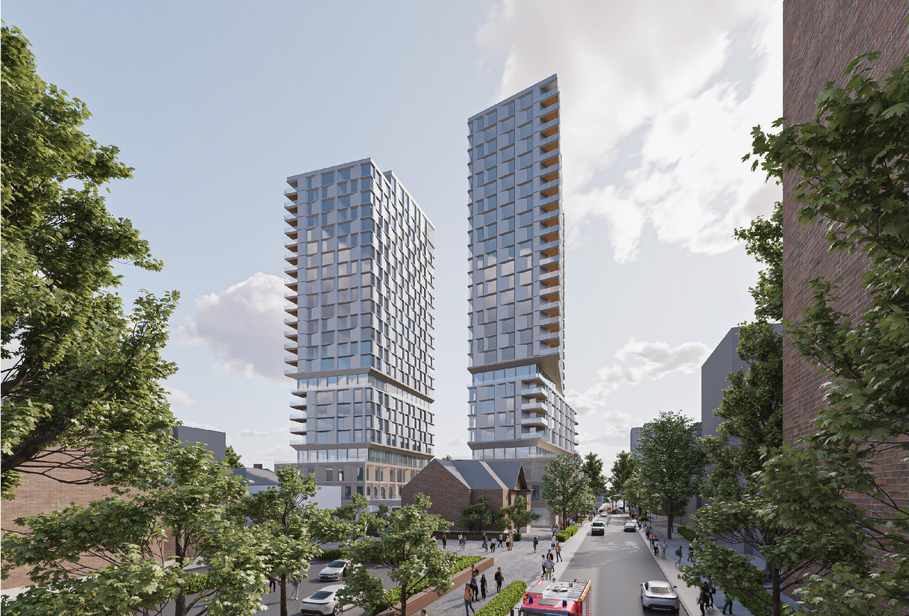 Rendering of building from page 11 of the file '2025-09-03 - SDRP Design Brief - Package 3 - D01-01-20-0019'