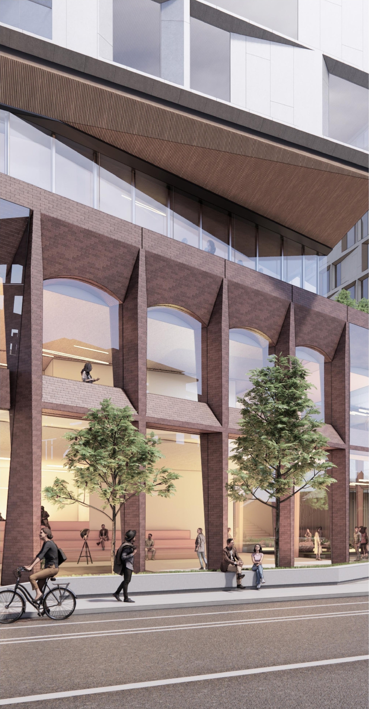 Rendering of building from page 15 of the file '2024-05-07 - Special Design Review Panel Presentation - D01-01-20-0019'