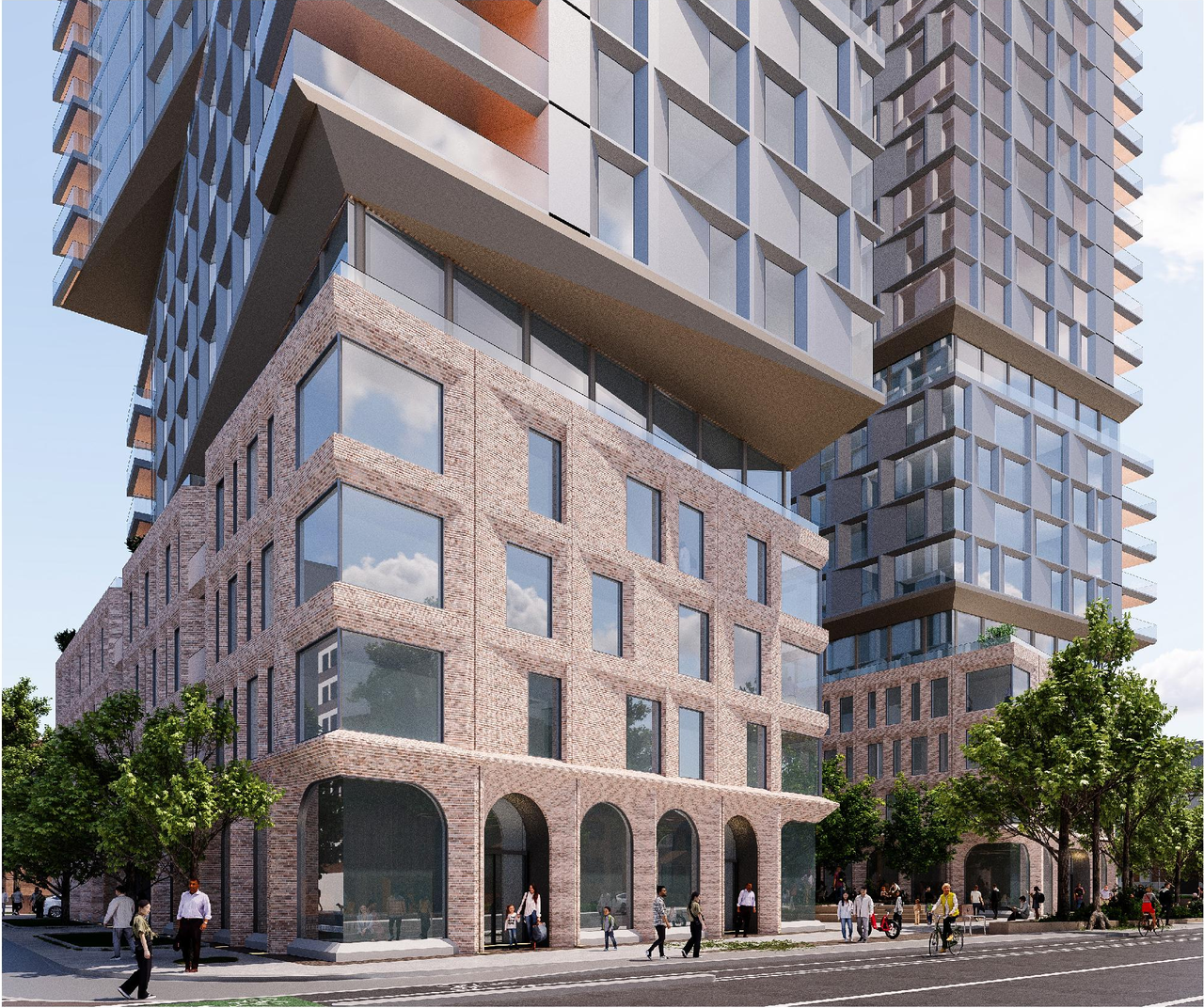 Rendering of building from page 15 of the file '2025-12-04 - Design Brief - D01-01-20-0019'