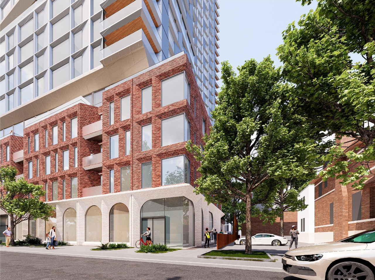 Rendering of building from page 7 of the file '2025-12-04 - Design Brief - D01-01-20-0019'