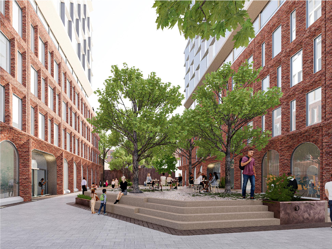 Rendering of building from page 8 of the file '2025-12-04 - Design Brief - D01-01-20-0019'