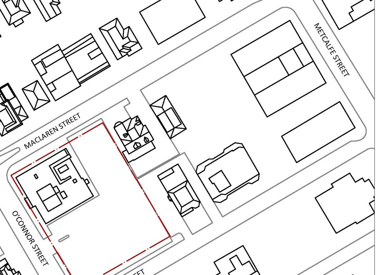 Construction site plan for project from page 61 of the file '2025-02-24 - Design Brief Appendix - D01-01-20-0019 & D02-02-20-0101'