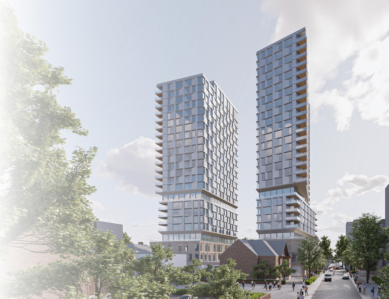 Rendering of building from page 24 of the file '2025-02-24 - Design Brief - D01-01-20-0019 & D02-02-20-0101'