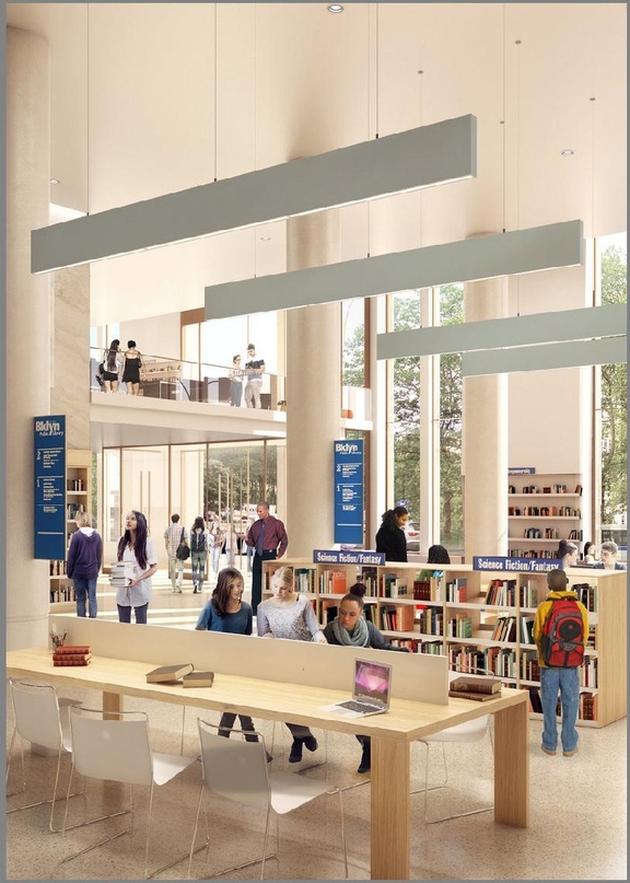 Rendering of building from page 34 of the file '2025-02-24 - Design Brief - D01-01-20-0019 & D02-02-20-0101'