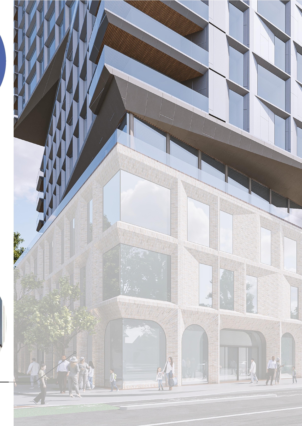 Rendering of building from page 69 of the file '2025-02-24 - Design Brief - D01-01-20-0019 & D02-02-20-0101'