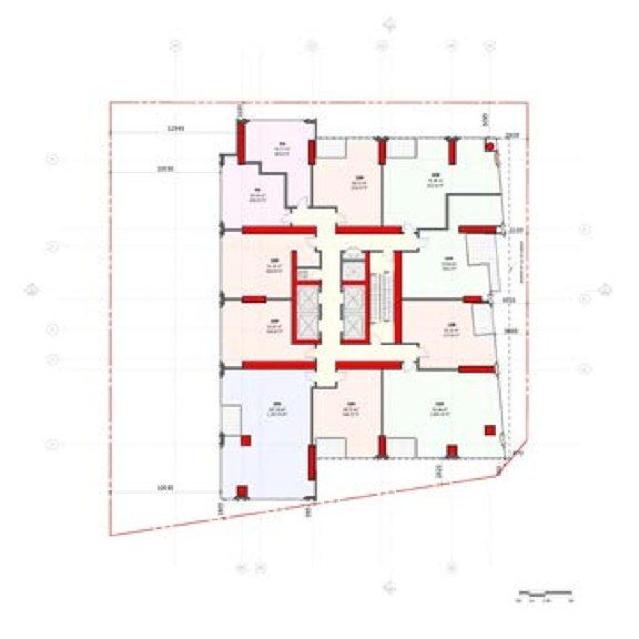 Floor plan for project from page 31 of the file '2021-07-23 - Planning Rationale and Design Brief - D01-01-21-0007'