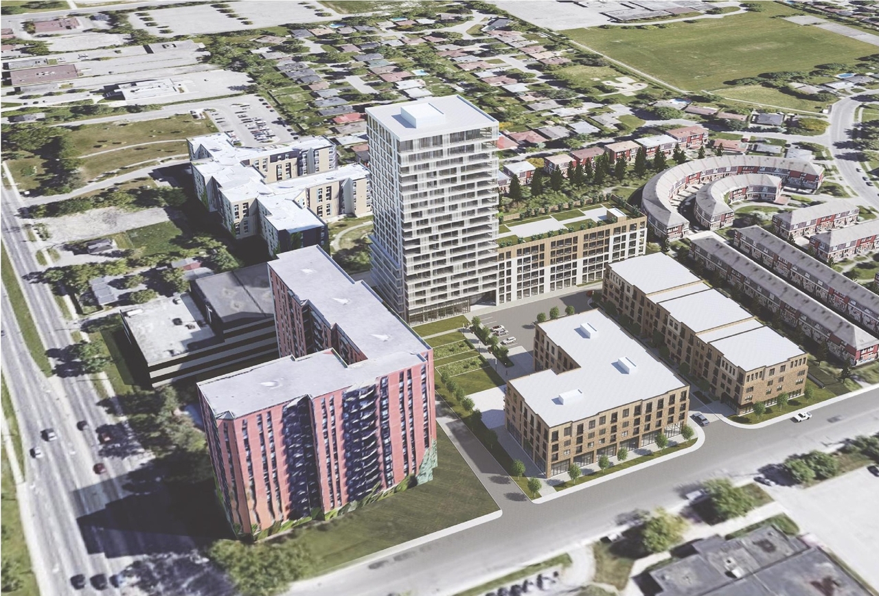 Rendering of building from page 18 of the file '2022-08-05 - Design Brief - D01-01-21-0008'