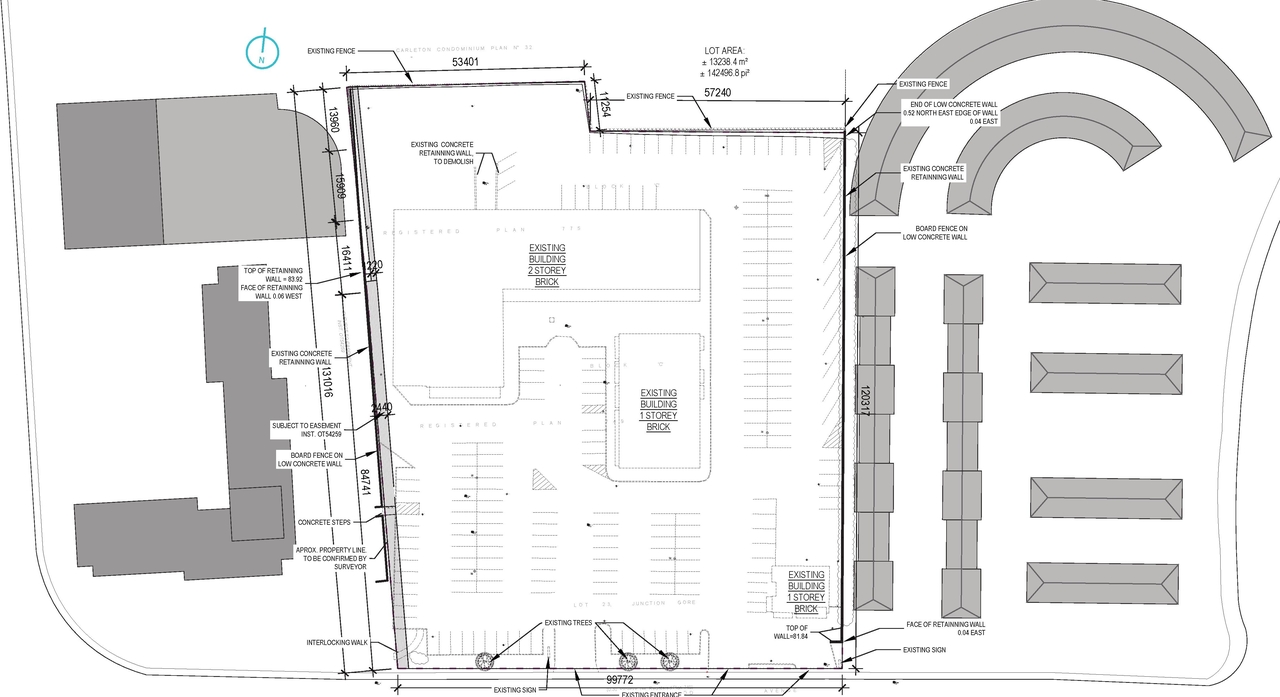 Construction site plan for project from page 30 of the file '2022-08-05 - Design Brief - D01-01-21-0008'