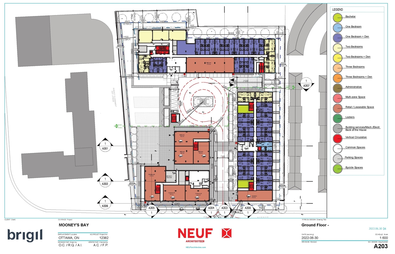 Construction site plan for project from page 34 of the file '2022-08-05 - Design Brief - D01-01-21-0008'
