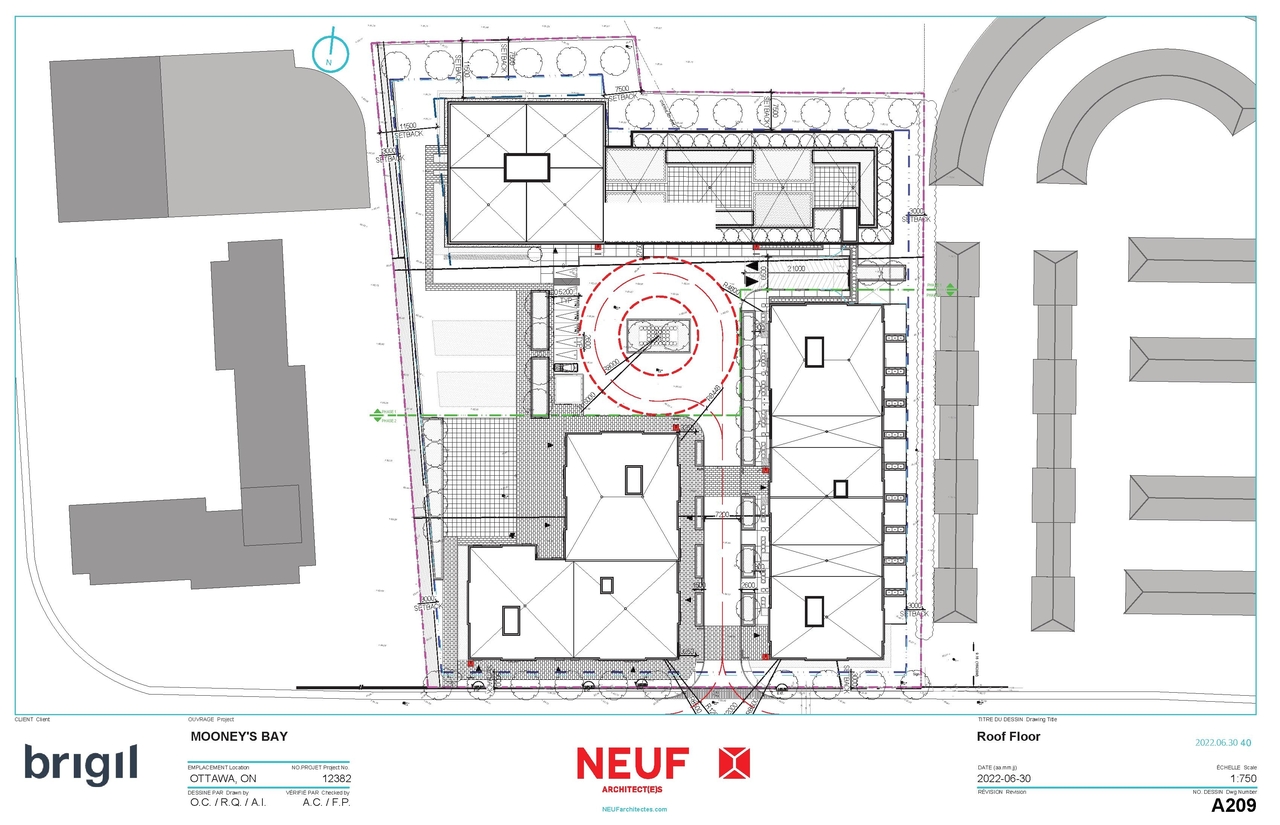 Construction site plan for project from page 40 of the file '2022-08-05 - Design Brief - D01-01-21-0008'