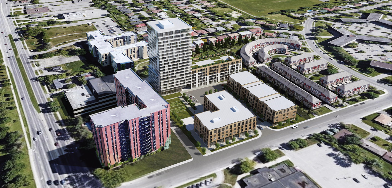 Rendering of building from page 59 of the file '2022-08-05 - Design Brief - D01-01-21-0008'