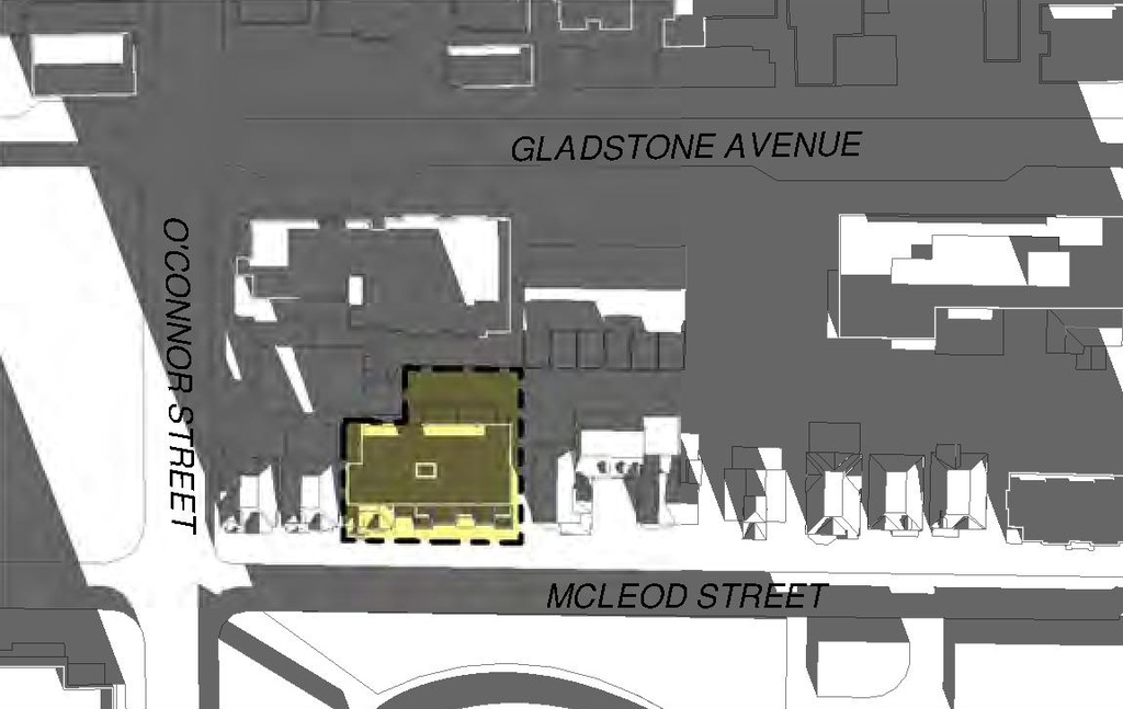 Construction site plan for project from page 34 of the file '2021-08-19 - Architectural Package and Design Brief - D01-01-21-0014'