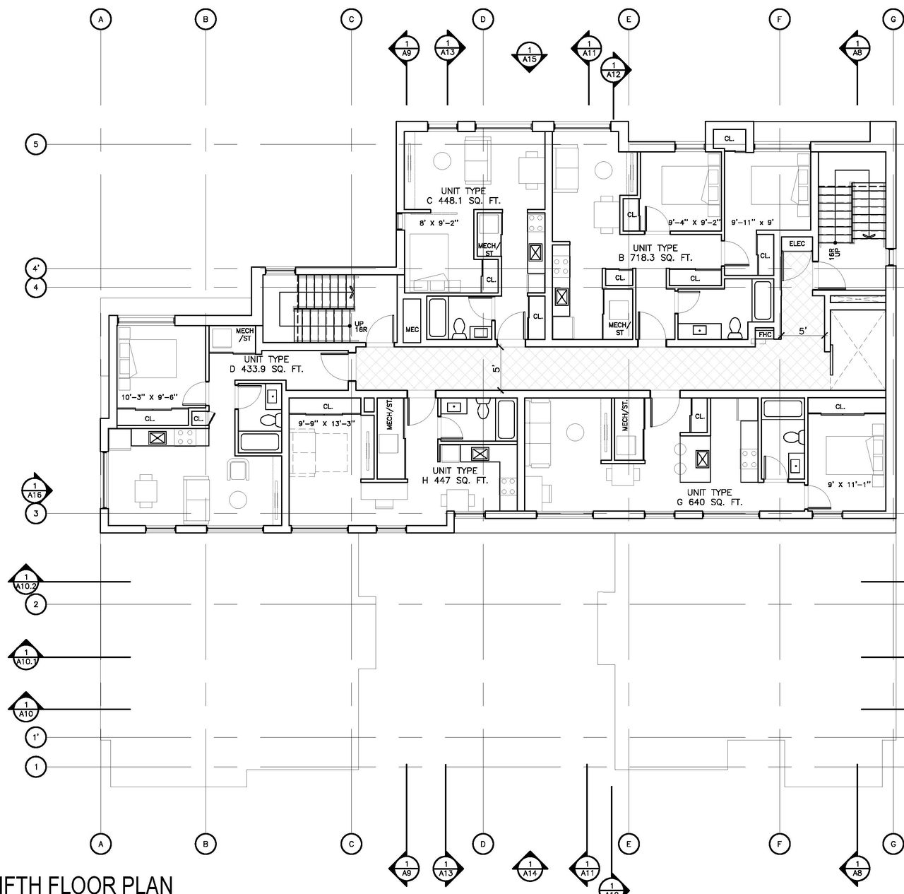 Floor plan for project from page 10 of the file '2023-01-13 - Floor Plans - D01-01-21-0014'