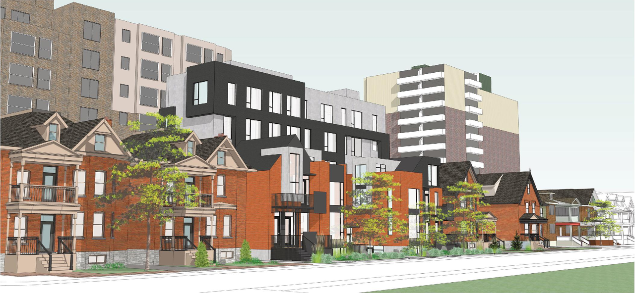Rendering of building from page 26 of the file '2023-01-13 - Floor Plans - D01-01-21-0014'