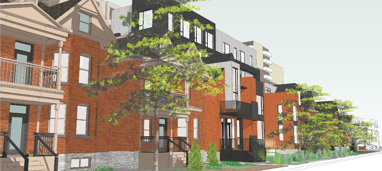 Rendering of building from page 27 of the file '2023-01-13 - Floor Plans - D01-01-21-0014'