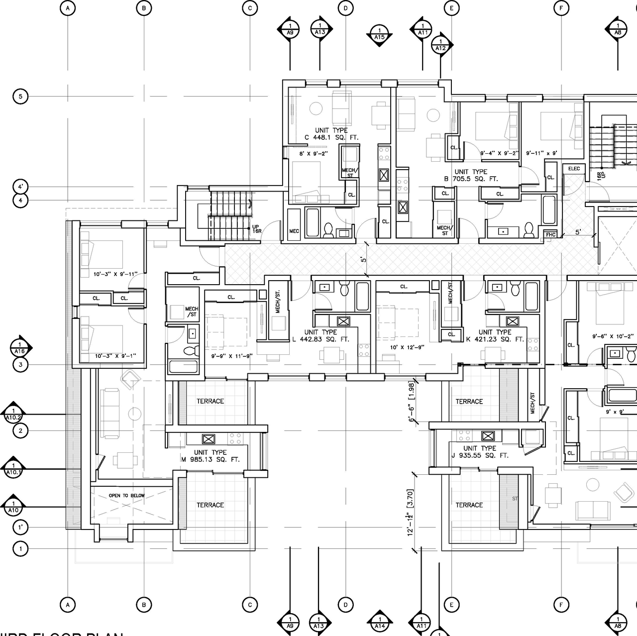 Floor plan for project from page 8 of the file '2023-01-13 - Floor Plans - D01-01-21-0014'