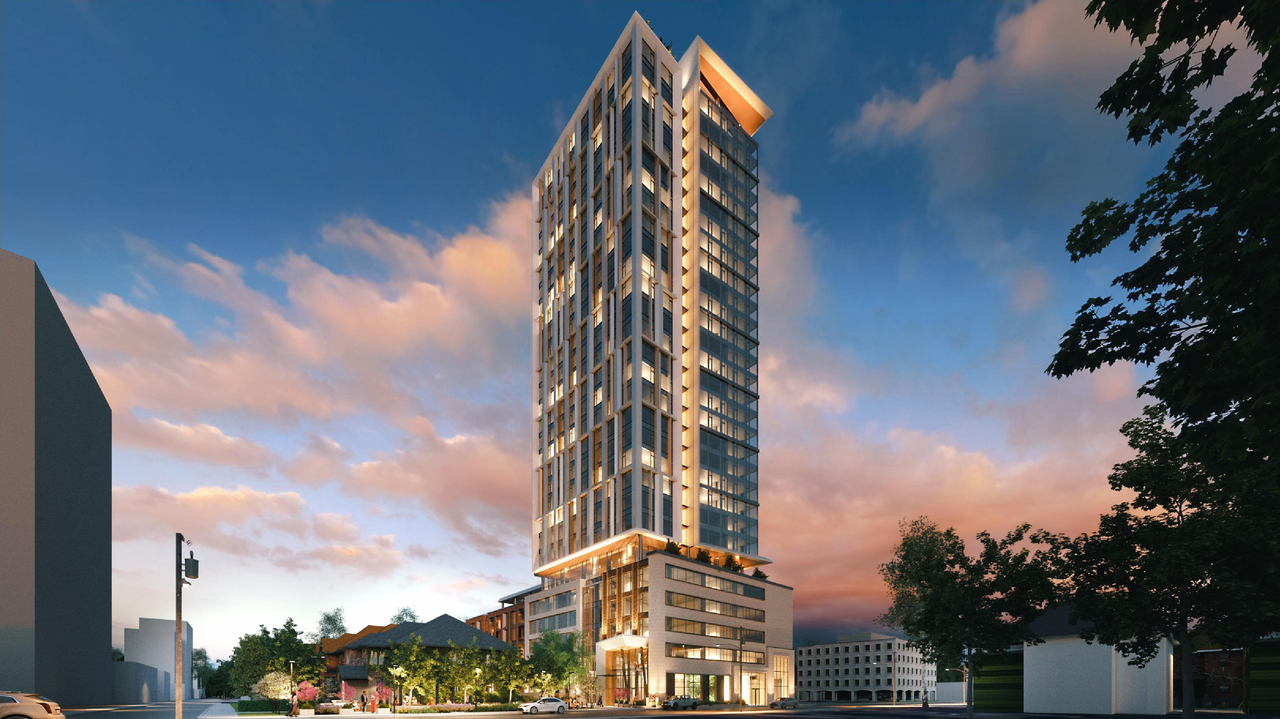 Rendering of building from page 1 of the file '2023-03-20 - Rendered Views - D01-01-21-0015'