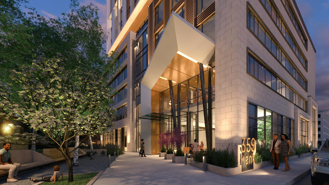 Rendering of building from page 12 of the file '2023-03-20 - Rendered Views - D01-01-21-0015'