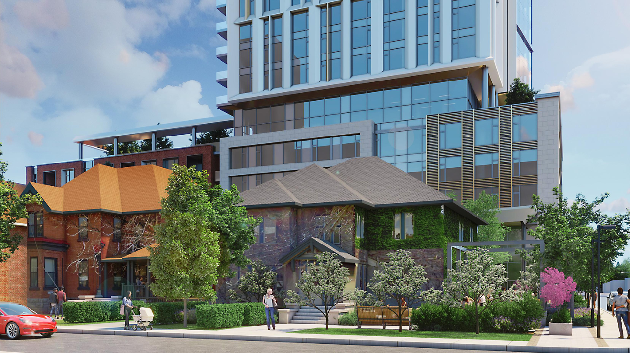 Rendering of building from page 14 of the file '2023-03-20 - Rendered Views - D01-01-21-0015'