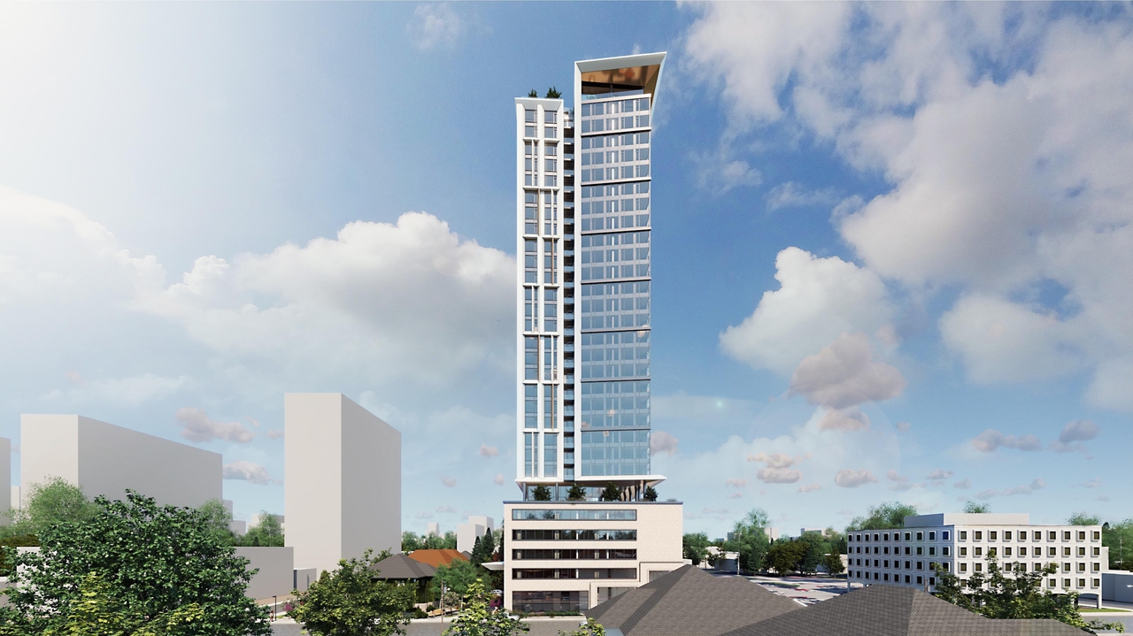 Rendering of building from page 3 of the file '2023-03-20 - Rendered Views - D01-01-21-0015'