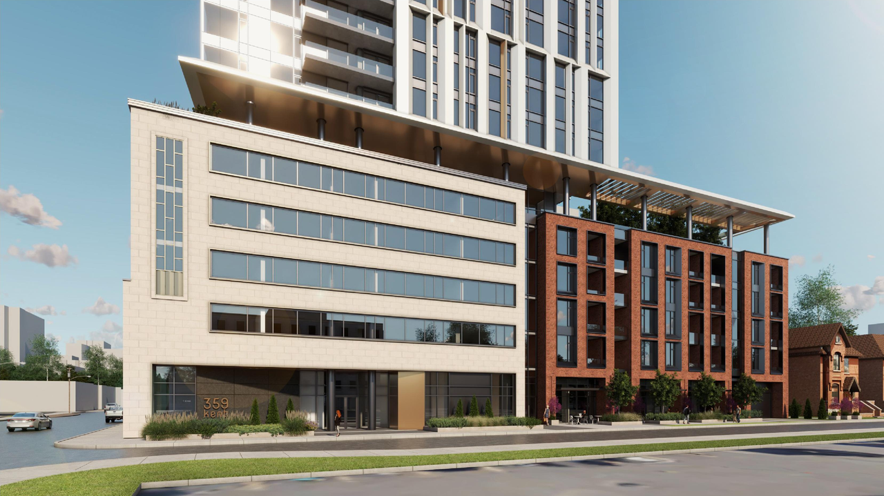 Rendering of building from page 7 of the file '2023-03-20 - Rendered Views - D01-01-21-0015'