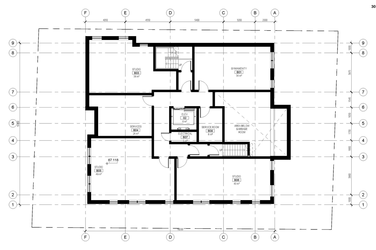 Floor plan for project from page 30 of the file '2021-12-24 - UDRP Package - D01-01-21-0016'
