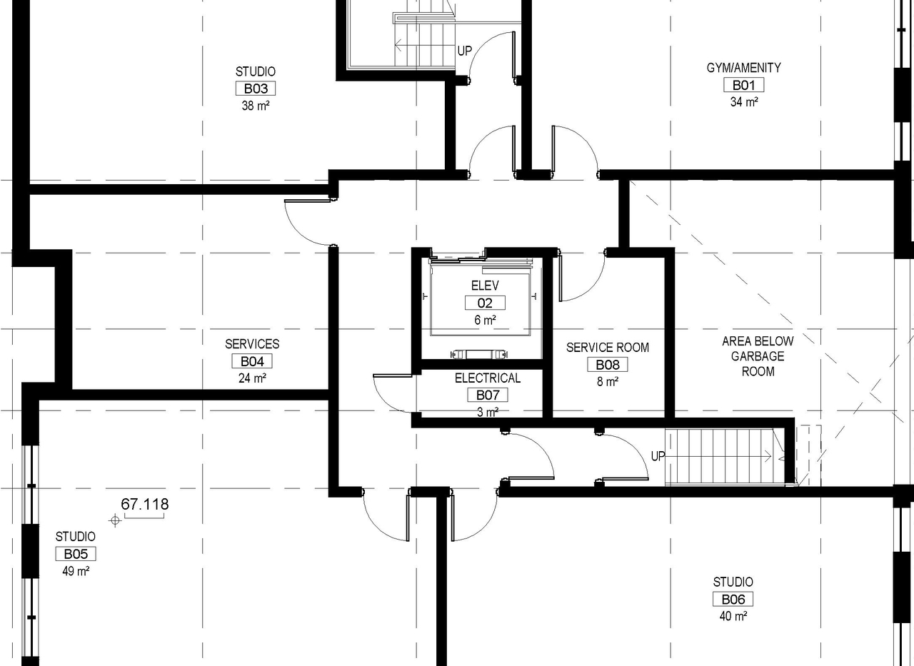 Floor plan for project from page 30 of the file '2021-12-24 - UDRP Package - D01-01-21-0016'