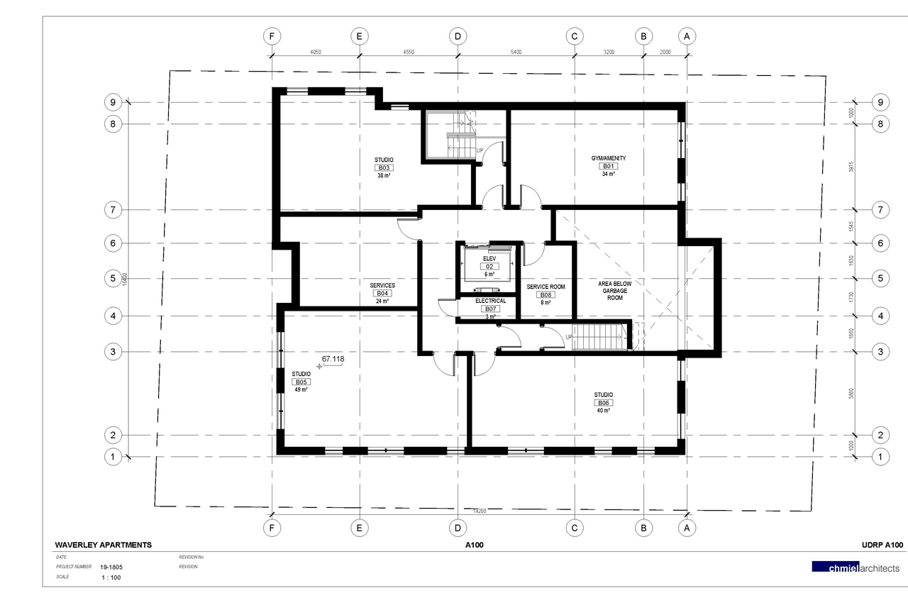 Floor plan for project from page 1 of the file '2021-09-15 - Floor Plans and Building Elevations - D01-01-21-0016'