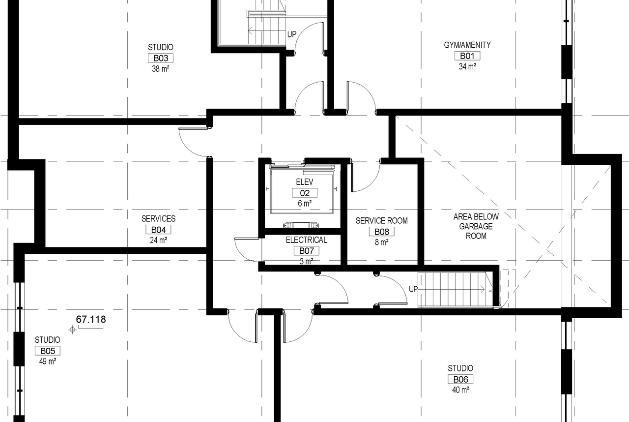 Floor plan for project from page 1 of the file '2021-09-15 - Floor Plans and Building Elevations - D01-01-21-0016'