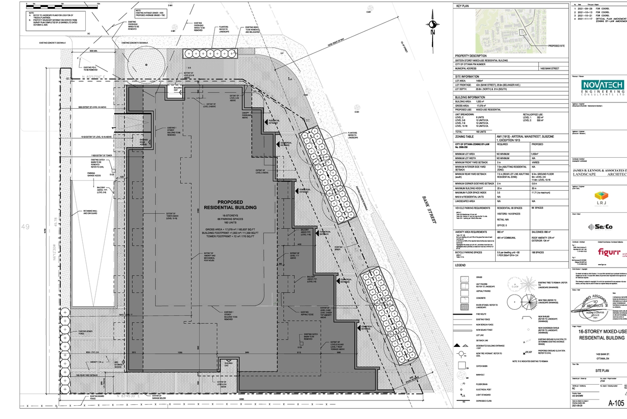 Construction site plan for project from page 52 of the file '2021-11-24 - Planning Rationale Design Brief - D01-01-21-0026'