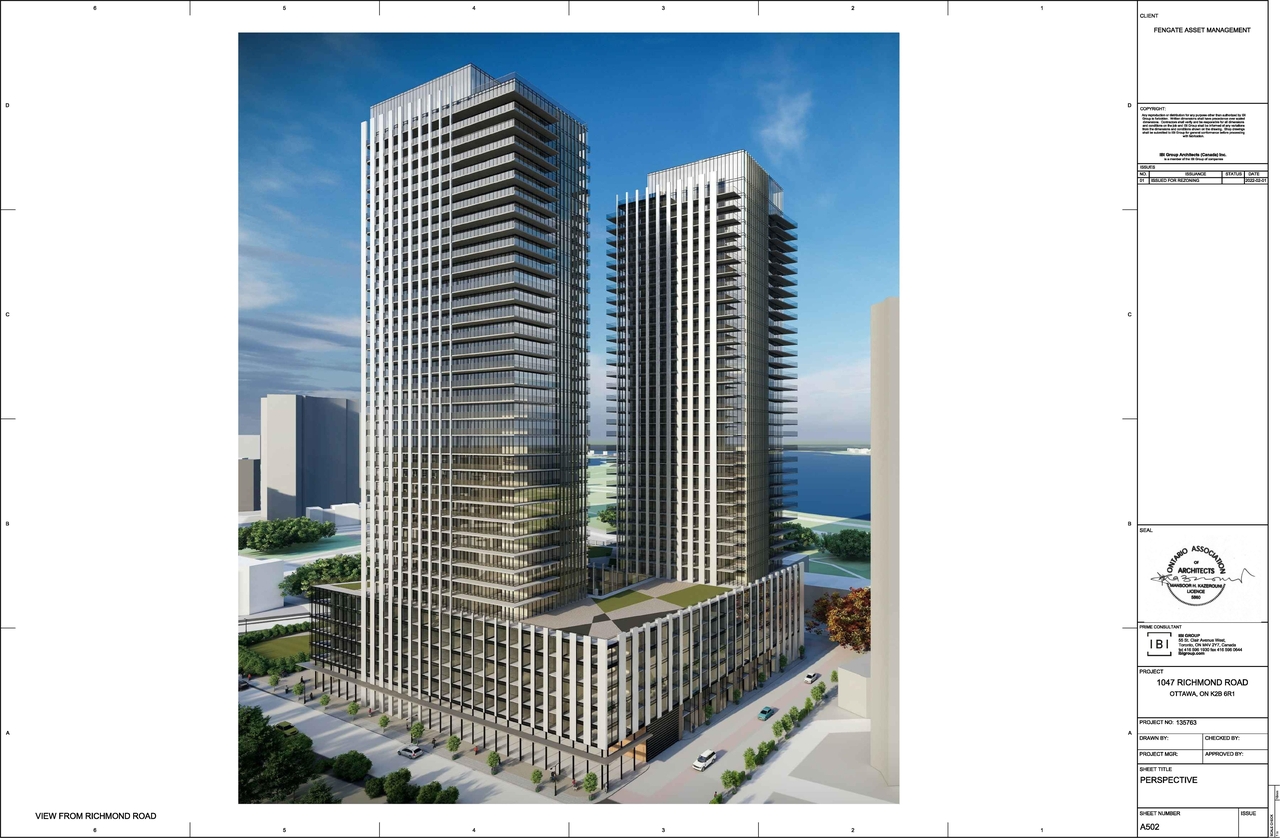 Rendering of building from page 2 of the file '2022-02-04 - Renderings - D01-01-22-0001'