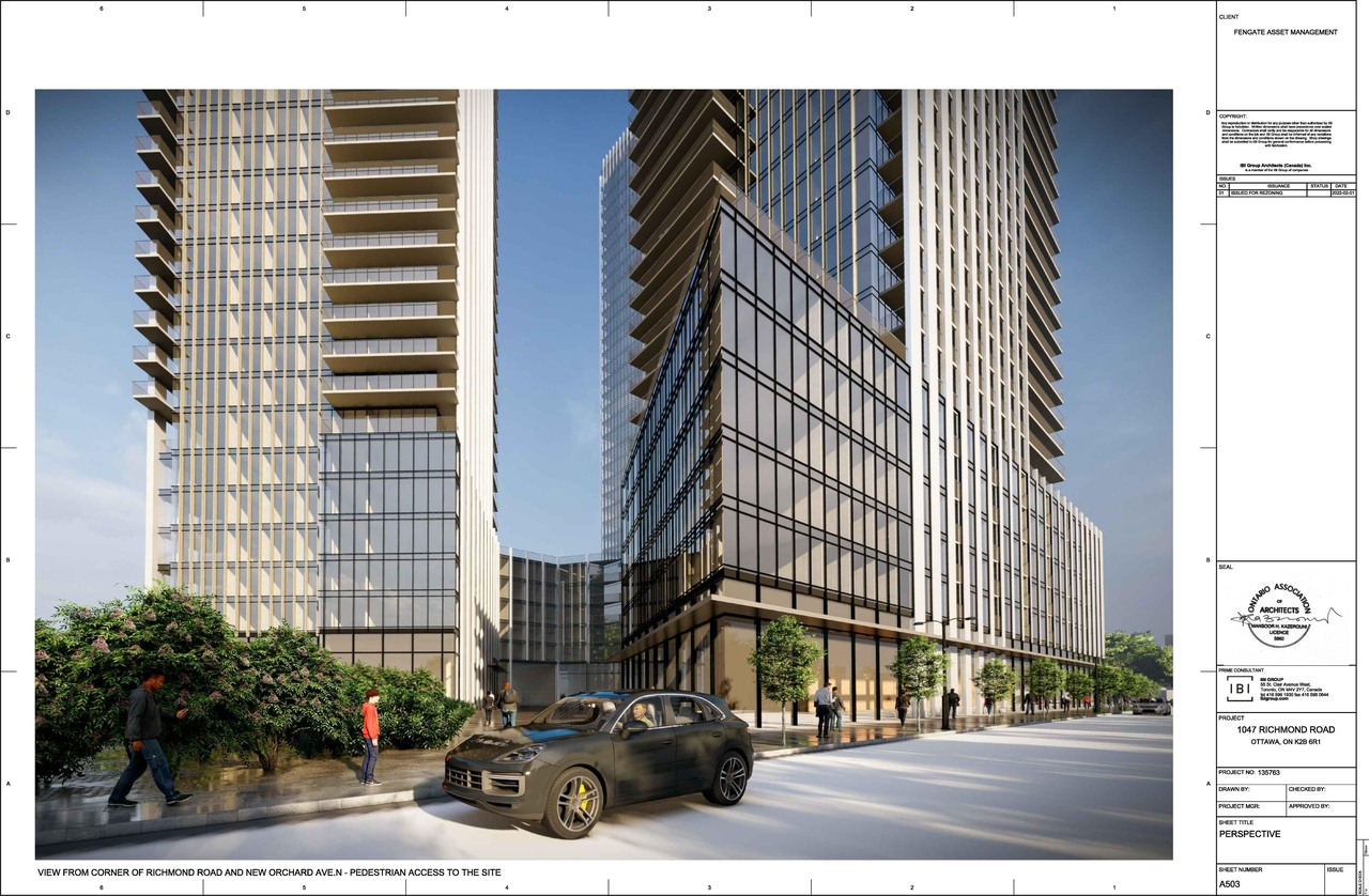 Rendering of building from page 3 of the file '2022-02-04 - Renderings - D01-01-22-0001'