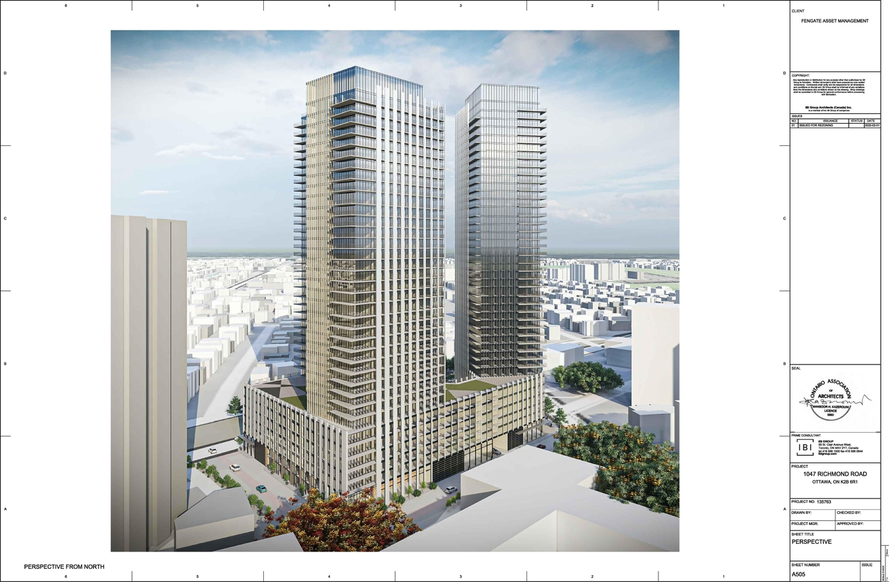Rendering of building from page 5 of the file '2022-02-04 - Renderings - D01-01-22-0001'