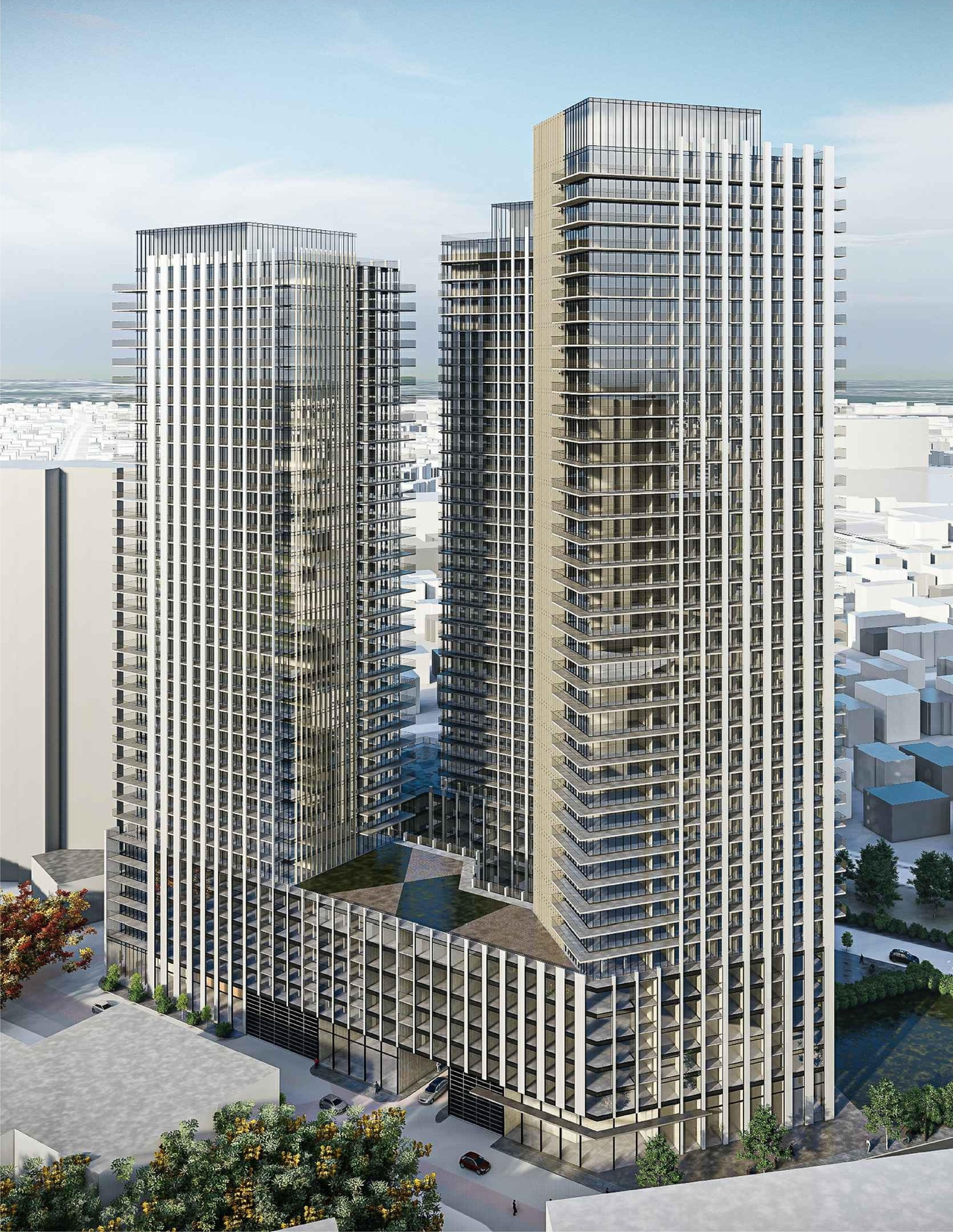 Rendering of building from page 6 of the file '2022-02-04 - Renderings - D01-01-22-0001'