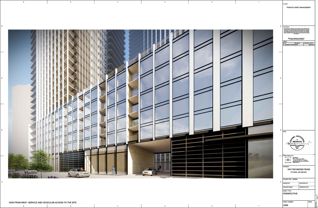 Rendering of building from page 8 of the file '2022-02-04 - Renderings - D01-01-22-0001'