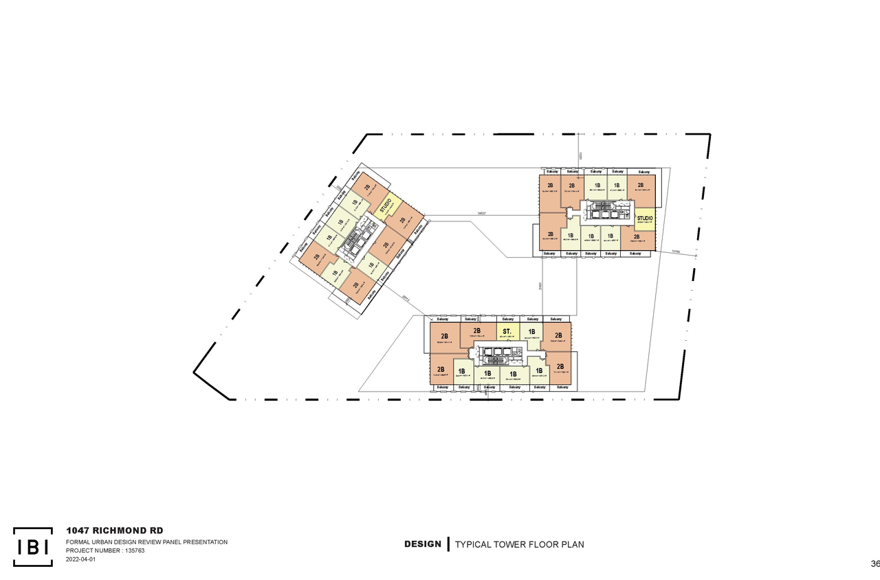 Floor plan for project from page 36 of the file '2022-03-30 - UDRP Presentation - D01-01-22-0001'