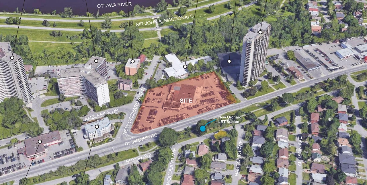 Construction site plan for project from page 5 of the file '2022-03-30 - UDRP Presentation - D01-01-22-0001'