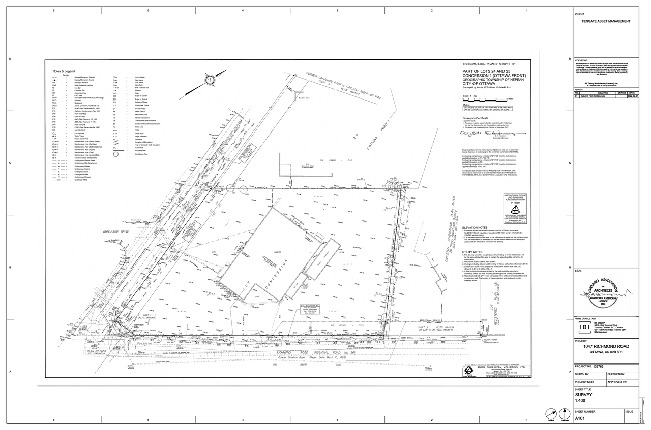 Construction site plan for project from page 3 of the file '2022-02-04 - Site Plan, Floor Plans, and Parking Plan - D01-01-22-0001'