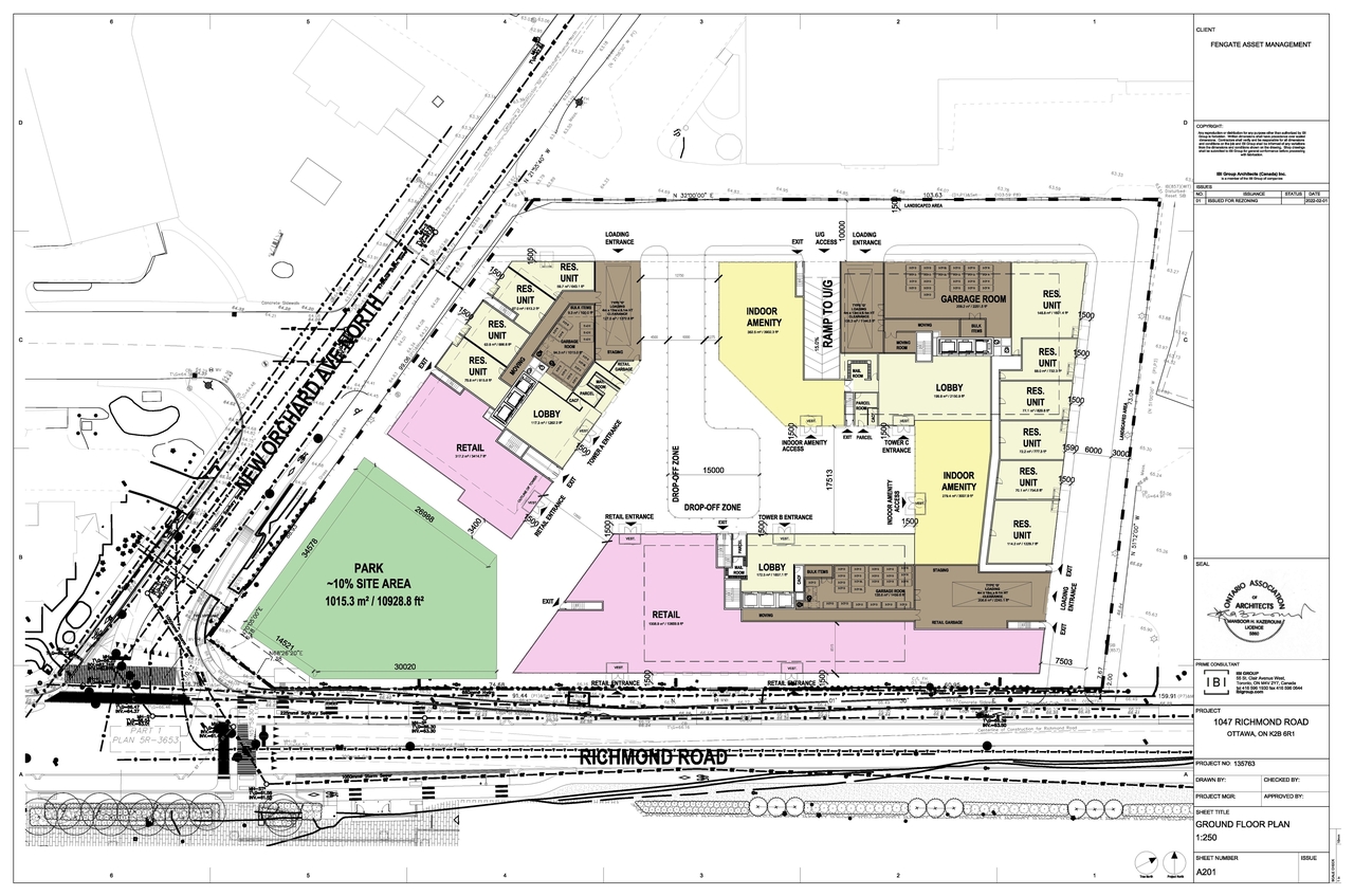 Floor plan for project from page 8 of the file '2022-02-04 - Site Plan, Floor Plans, and Parking Plan - D01-01-22-0001'