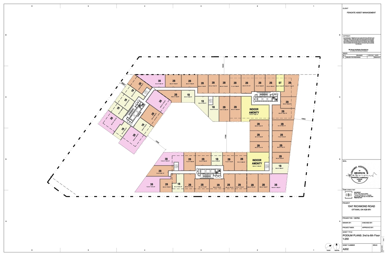 Construction site plan for project from page 9 of the file '2022-02-04 - Site Plan, Floor Plans, and Parking Plan - D01-01-22-0001'