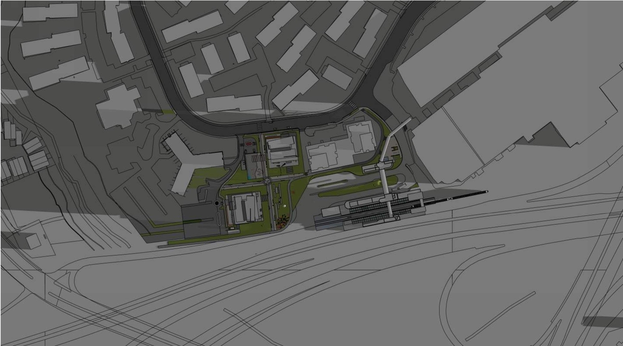 Construction site plan for project from page 23 of the file '2023-12-21 - Urban Design Review Drawing Package - D01-01-22-0004'
