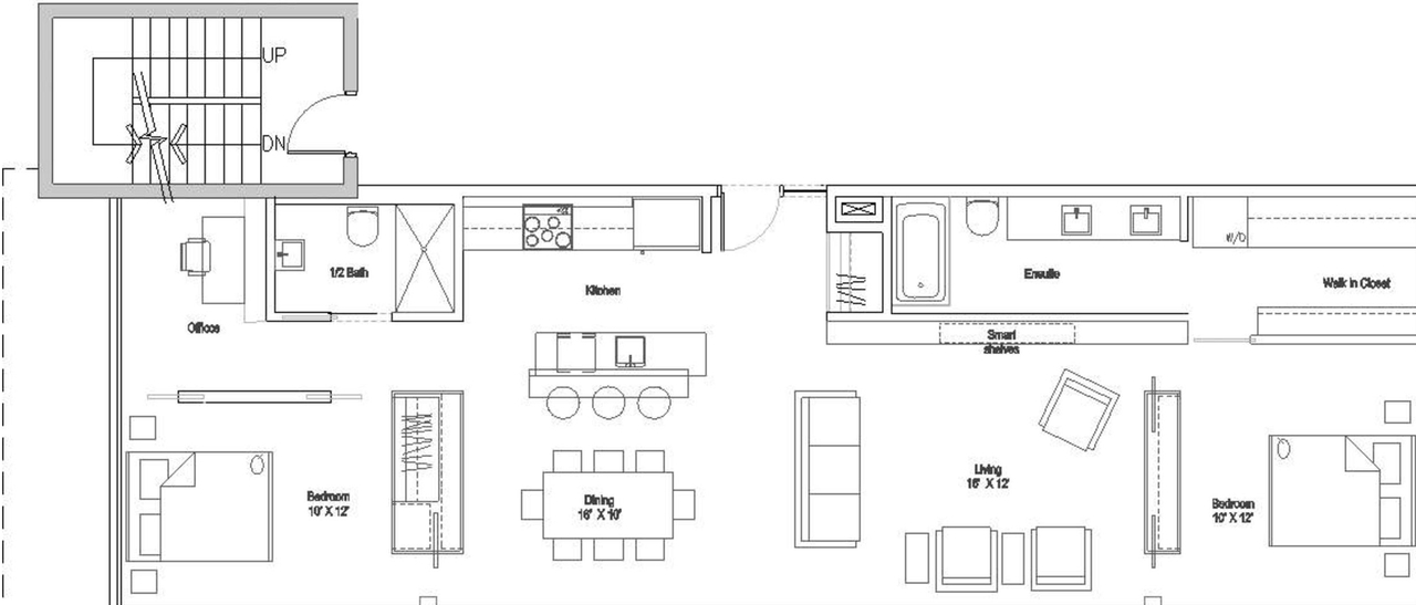Floor plan for project from page 29 of the file '2023-12-21 - Urban Design Review Drawing Package - D01-01-22-0004'