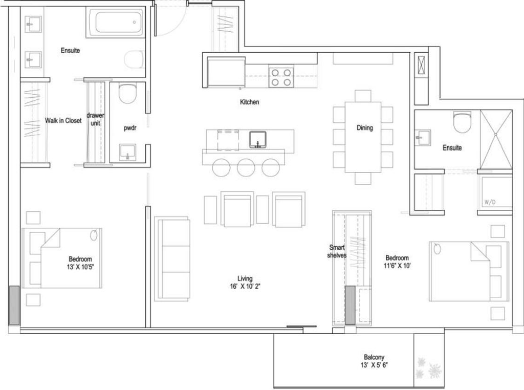 Floor plan for project from page 29 of the file '2023-12-21 - Urban Design Review Drawing Package - D01-01-22-0004'